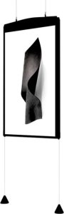 Sbox HI-ND Ceiling Rail for Samsung OM55N-DS, Black, Portrait, 139.7 cm (55"), 50 kg, 200 x 200 mm, 400 x 400 mm 2
