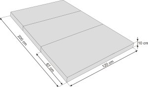Hobbygarden MATERAC SKťADANY ALEX - XXXL - CZERWONY 2