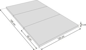 Hobbygarden MATERAC SKťADANY ALEX - XXL - CZERWONY 7