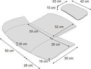 Hobbygarden PODUSZKA BARRY CZERWONY OXFORD 3