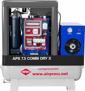 Sprężarka Airpress KOMPRESOR ÅRUBOWY APS 7.5 COMBI DRY X 4