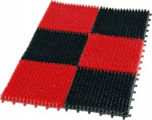 UN WYCIERACZKA TRAWKA PLASTIKOWA 6-CZÄÅCIOWA 36*55CM BLACK/RED 1