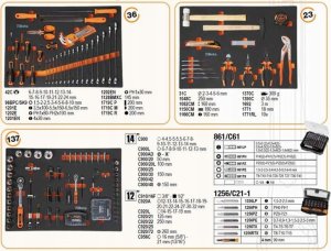 Wózek narzędziowy BETA WÃZEK NARZÄDZIOWY Z 6 SZUFLADAMI CZARNY C04BOX1+196 NARZÄDZI 2