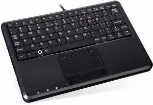 Klawiatura Perixx Perixx PERIBOARD-510 H PLUS UK, mini USB keyboard, touchpad, hub, black 4