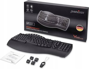 Klawiatura Perixx Perixx Periboard-612W DE, wireless ergonomic split keyboard, white 4