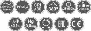 GTV Żarówka LED GTV LD-G93W25-32 2,5W G9 220-240V SMD 2835 ciepła biała AC 360° ściemnialna 2