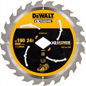 Dewalt DEWALT PIŁA TARCZ.190x24z OTW. ROMB DO DCS577 1