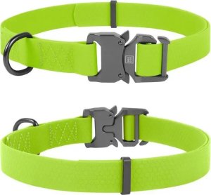 Collar WAU DOG OBROŻA WATERPROOF M 2,0/28-40cm   PVC ZIELONA 1