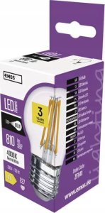 Emos Żarówka LED Emos Z74248 6W E27 230V 4000K 810lm filament dekoracyjna mini globe neutralna biel 1