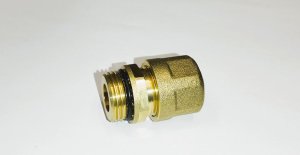 AQUER Złączka rozłączna Aquer PEX ZGZ1612OR TK z oringiem do rury PEX 1/2"x16 GZ 1