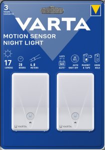 Lampka wtykowa do gniazdka Varta Varta Motion Sensor Night Light Twin Pack w/o. Batt. 16624101402 1