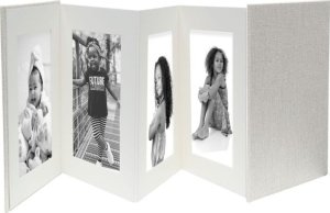 Ramka Deknudt Leporello grey 8x13x18 Linen, 8 Photos A66DC7 8PH 2