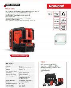 PRO LASER KRZYÅ»OWY AQ180G GREEN 2