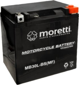 Moretti Akumulator AGM (GEL) MB30L-BS Moretti 12V 30Ah 300A P+ 1