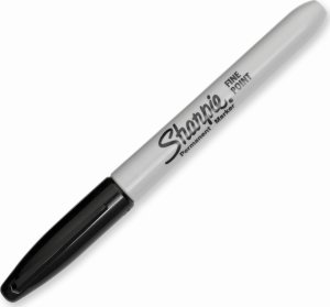 Sharpie Marker Cienka okrągła końcówka czarny 2 sztuki w blistrze 4