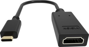 Adapter AV Vision VISION Professional installationstauglicher Adapter USB-C zu HDMI - 30 JAHRE GARANTIE - Lasst sich an USB-C anschliessen und hat eine normal grosse HDMI-Buchse - Maximale Auflosung 4K bei 30 Hz - USB-C 3.1 (M) zu HDMI (F) - Treiber in de 2
