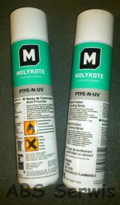 Molykote Molykote PTFE-N UV SPRAY 400ml Powłoka Przeciwtarciowa 3