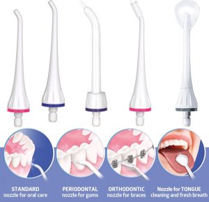 Irygator B.Well Szwajcarski irygator do zębów B.Well TH-912 + 5 końcówek 5