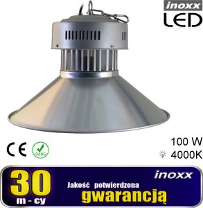 Nvox Lampa przemysłowa led 100w high bay cob 4000k neutralna 10 000lm 1