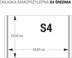 Biurfol Okładka na zeszyt książkę S4 samoprzylepna 10szt 4