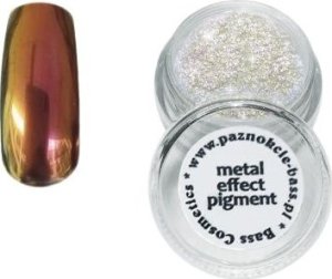 Bass Cosmetics Pigment metaliczny / chrom - 02 - złoty z różowym - efekt lustra / Bass Cosmetics 1