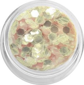 Bass Cosmetics Konfetti płatki hexagonalne holograficzne - ecru cool / Bass Cosmetics 1