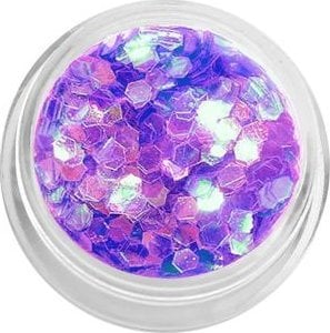 Bass Cosmetics Konfetti płatki hexagonalne holograficzne - fioletowe multi / Bass Cosmetics 1