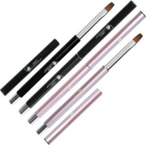 Bass Cosmetics Pędzel do modelowania żelu HIT - Standard '4 - róż cukierkowy / Bass Cosmetics 1