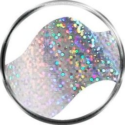 Bass Cosmetics Folia transferowa srebrna, holo cekiny - 0.5 m / Bass Cosmetics 1