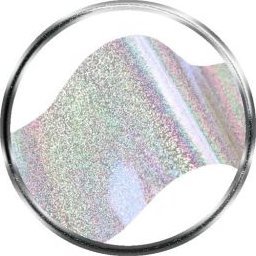 Bass Cosmetics Folia transferowa srebrna, holo śnieg - 0.5 m / Bass Cosmetics 1