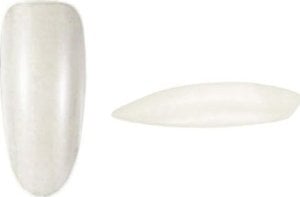 Bass Cosmetics Tipsy Oval migdały naturalne mleczne z bardzo głęboką kieszonką 50 szt. #10 / Bass Cosmetics 1