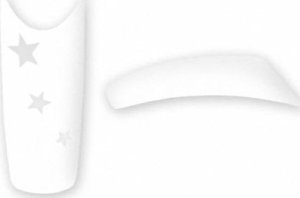 Bass Cosmetics Tipsy French Fantasy bez kieszonki białe gwiazdki 50 szt. #7 / Bass Cosmetics 1