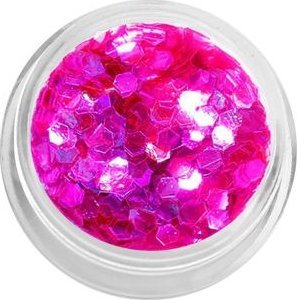 Bass Cosmetics Konfetti płatki hexagonalne holograficzne - magenta / Bass Cosmetics 1