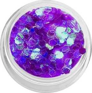 Bass Cosmetics Konfetti płatki hexagonalne holograficzne - fioletowe / Bass Cosmetics 1