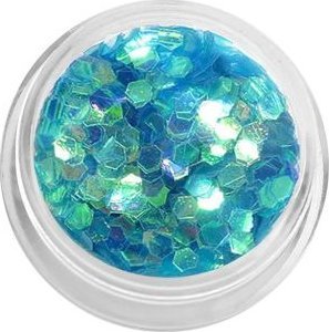 Bass Cosmetics Konfetti płatki hexagonalne holograficzne - turkusowe / Bass Cosmetics 1