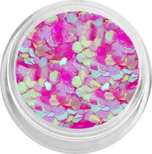 Bass Cosmetics Konfetti płatki hexagonalne holograficzne - fuksja / Bass Cosmetics 1