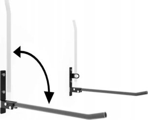 Krosstech Wieszak na rower składany Krosstech 2 rowery HAK uchwyt DUO 55 ocynkowany Uniwersalny 4