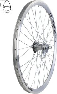 Stars Circle Koło tylne aluminiowe stożkowe z piastą samohamowną Velosteel - 26" Uniwersalny 1