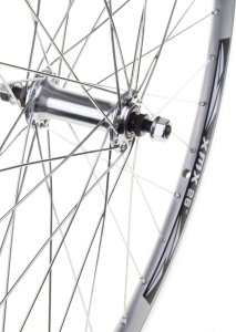 Triton Koło przednie 28", obręcz stożkowa XMX srebrna, piasta aluminiowa na łożyskach maszynowych + nakrętki Uniwersalny 2