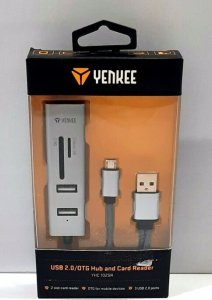 HUB USB Yenkee YHC 103SR USB C OTG HUB+reader    YENKEE 1