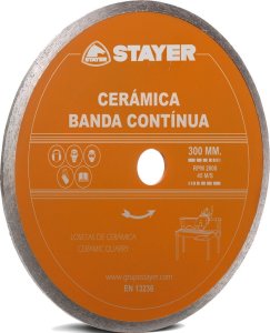 Stayer TARCZA DIAMENTOWA 300x25,4mm CIĄGŁA STANDARD CERAMICA STAYER 1