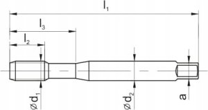 Fanar GWINTOWNIK M 6 DIN-371B (6H) HSSE-PM TICN FAN 4
