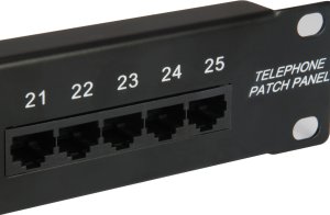 Equip Patchpanel 25x RJ45 Cat3 19" UTP 1HE ISDN czarny 2