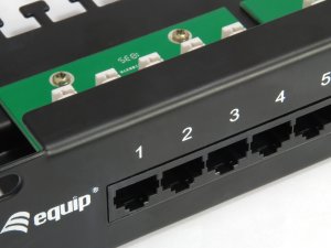Equip Patchpanel 25x RJ45 Cat3 19" UTP 1HE ISDN czarny 4