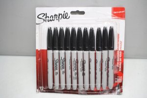 Sharpie Sharpie Marker Rundspitze fein 12 Stück schwarz Blister 4