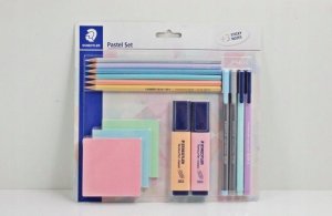 Staedtler STAEDTLER Schreibset 15-teilig Pastell inkl. Notizblöcke 4
