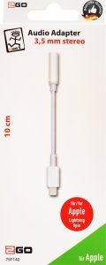 2GO Audio-Adapter Stereo Lightning 20cm biały 2