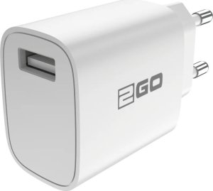Ładowarka 2GO Ładowarka z kablem Lightning - biały 10,5W 1x USB-A 3
