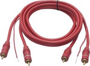 Adapter AV Blow 4419# Przyłącze 2xrca 6mm  1,5m czerwone 1