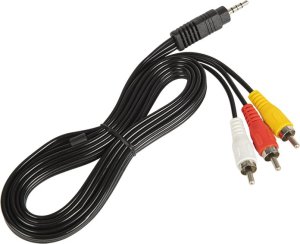 Adapter AV Blow 4877# Przyłącze wtyk 3,5 4p-3xrca 1.5m 1